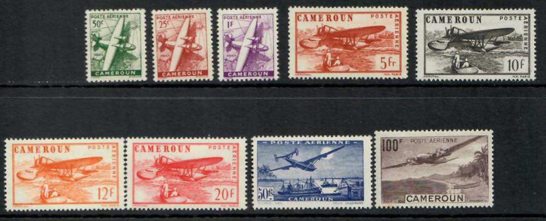FRENCH CAMEROUN 1943 Air. Set of 9. - 25320 - LHM image 0