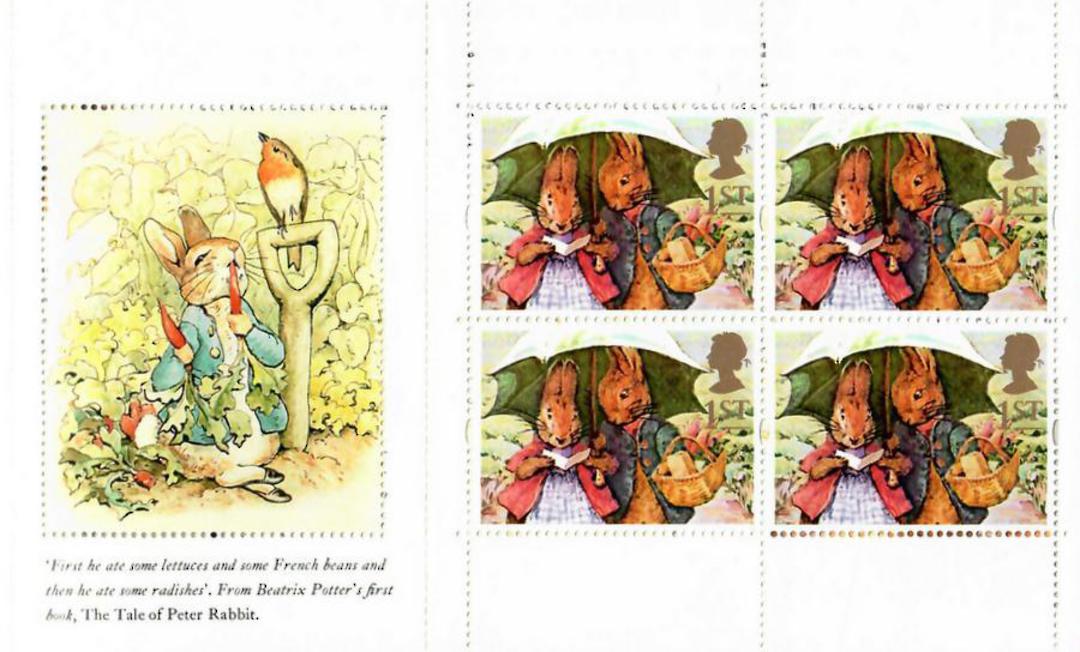 GREAT BRITAIN 1993 Beatrix Potter Booklet with various Regional and other Machins Face £ 6.00. - 23224 - Booklet image 1
