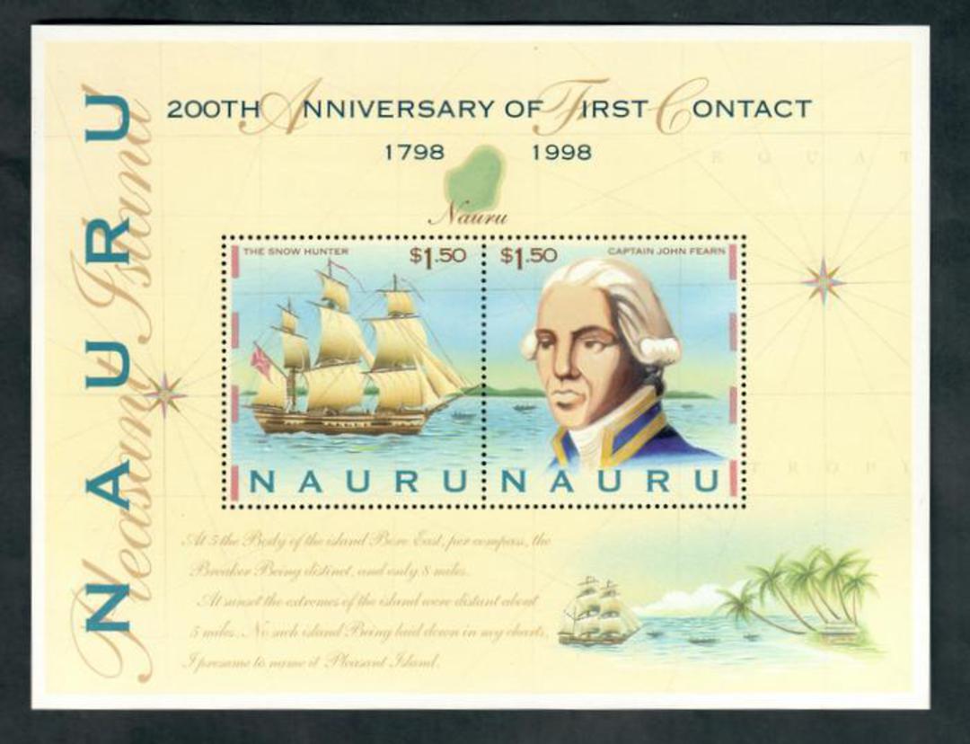NAURU 1998 Bicentenary of the First Contact with the Outside World. Miniature sheet. - 50446 - UHM image 0
