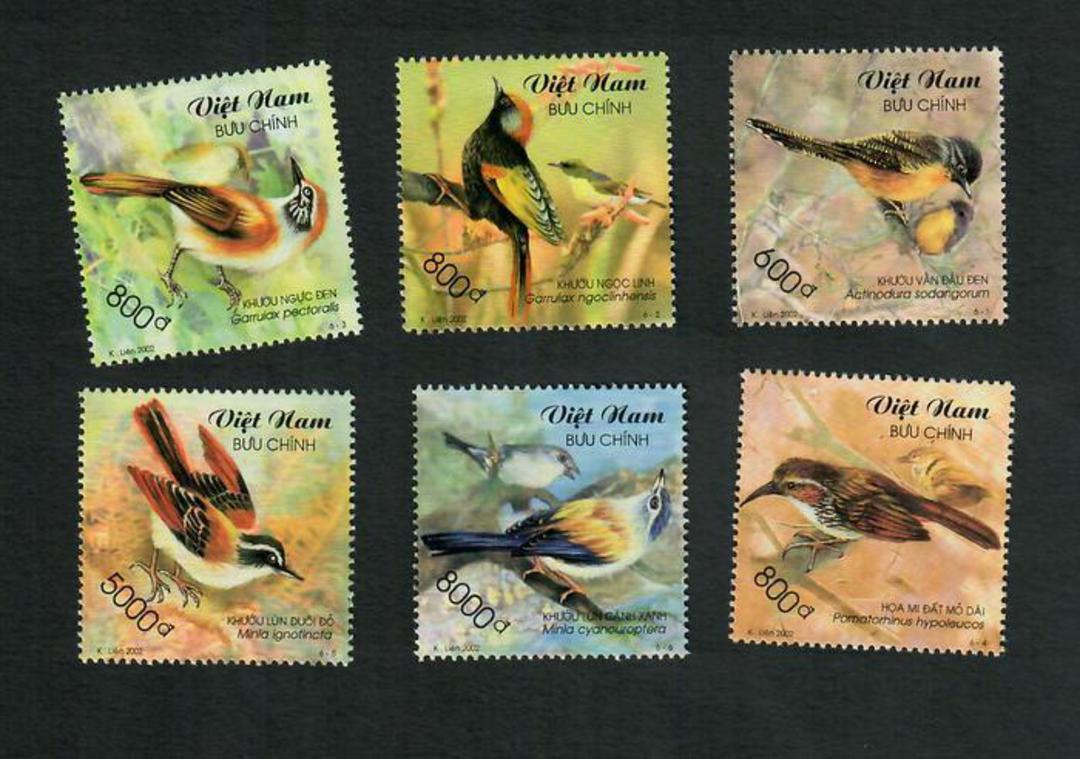 VIETNAM 2002 Birds. Set of 6. - 81487 - UHM image 0