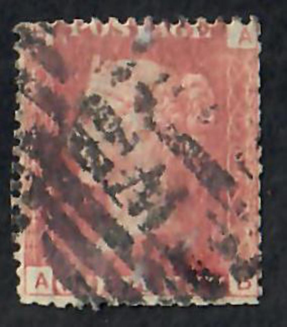GREAT BRITAIN 1858 1d Red. Plate 106. Letters BAAB. - 70106 - Used image 0