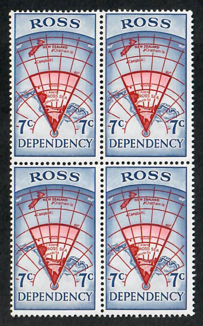 ROSS DEPENDENCY 1967 Pictorials. Set of 4 in Blocks of 4. - 21839 - UHM image 3