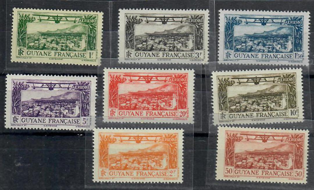 FRENCH GUIANA 1933 Airs. Set of 8. - 22319 - UHM image 0