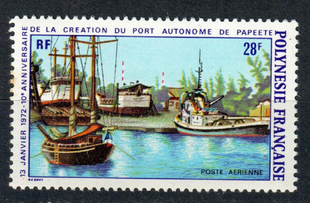 FRENCH POLYNESIA 1972 10th Anniversary of Papeete as an Autonomous Port. - 75375 - UHM image 0