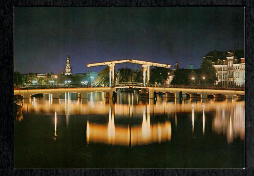 Modern Coloured Postcard of the Skinny Bridge over the Amstel. - 444855 - Postcard image 0