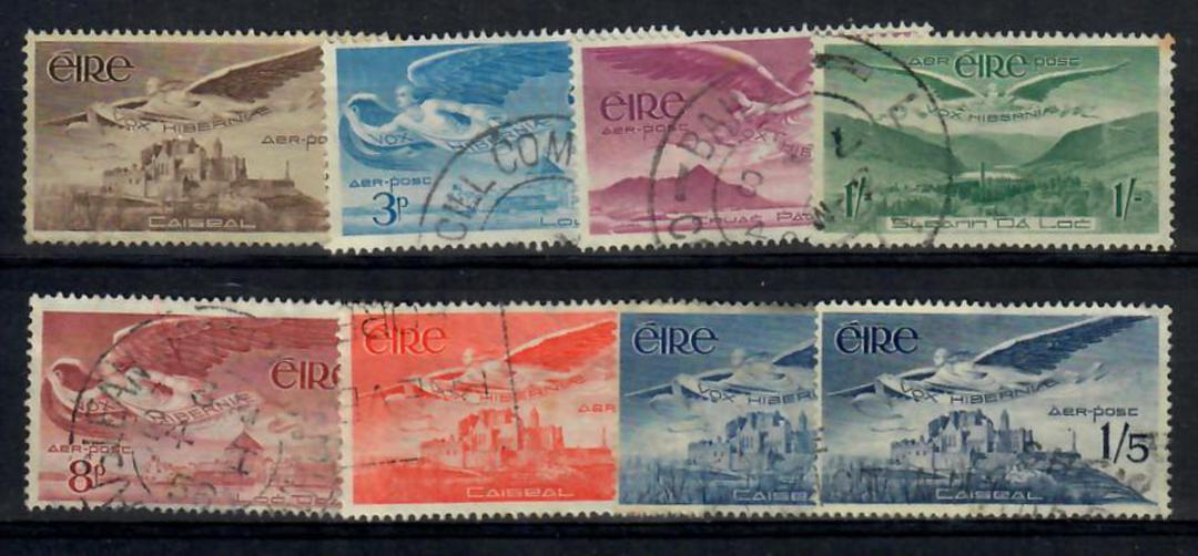 IRELAND 1948 Air Definitives. Set of 7 plus the very rare 1/3 Ultramarine shade. - 23211 - FU image 0