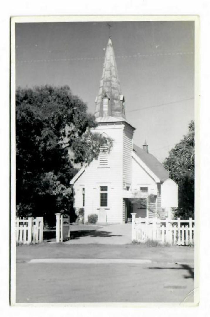 Real Photograph by N S Seaward of St Stephens Church Opotiki. A superior card. - 46331 - Postcard image 0
