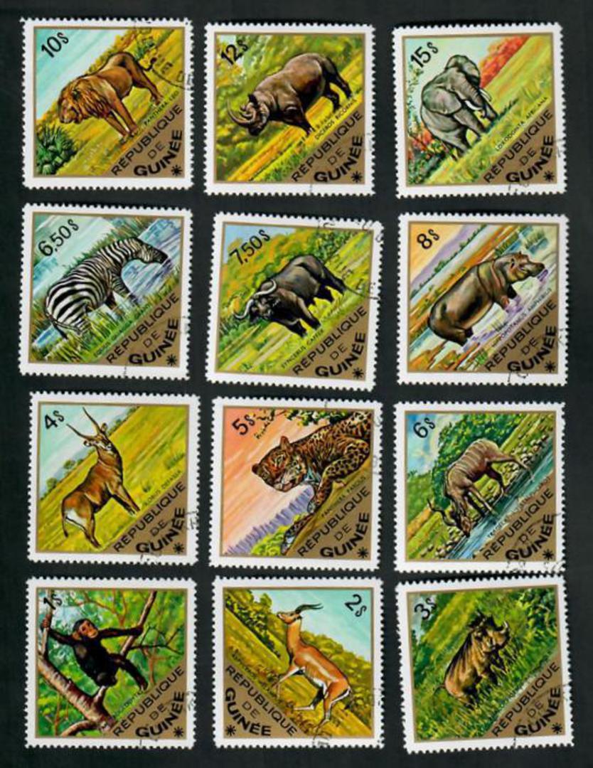 GUINEA Animals. Set of 12. - 51074 - VFU image 0