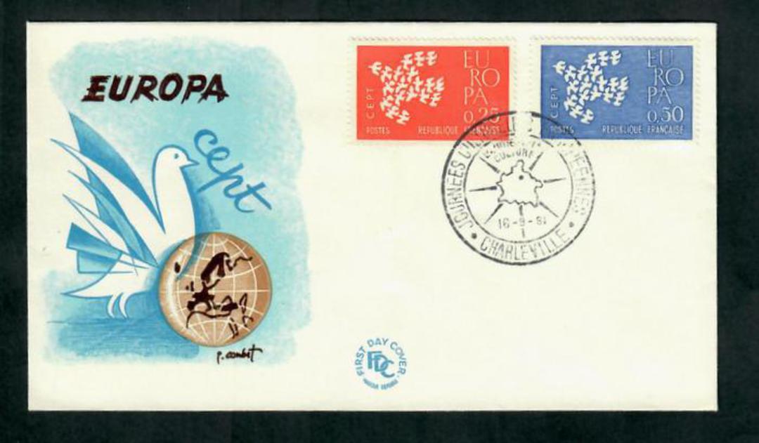 FRANCE 1961 Europa. Set of 2 on first day cover. - 31274 - FDC image 0