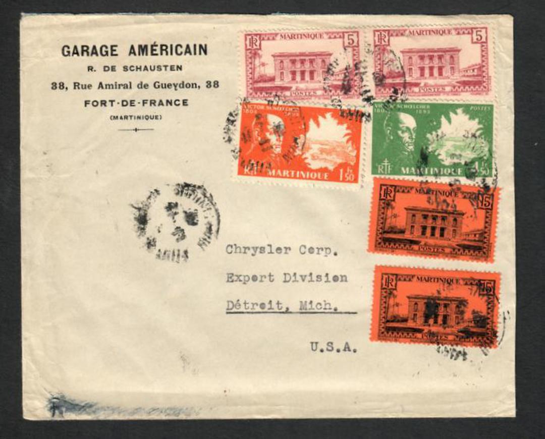 MARTINIQUE 1936 Cover to USA. - 31225 - PostalHist image 0