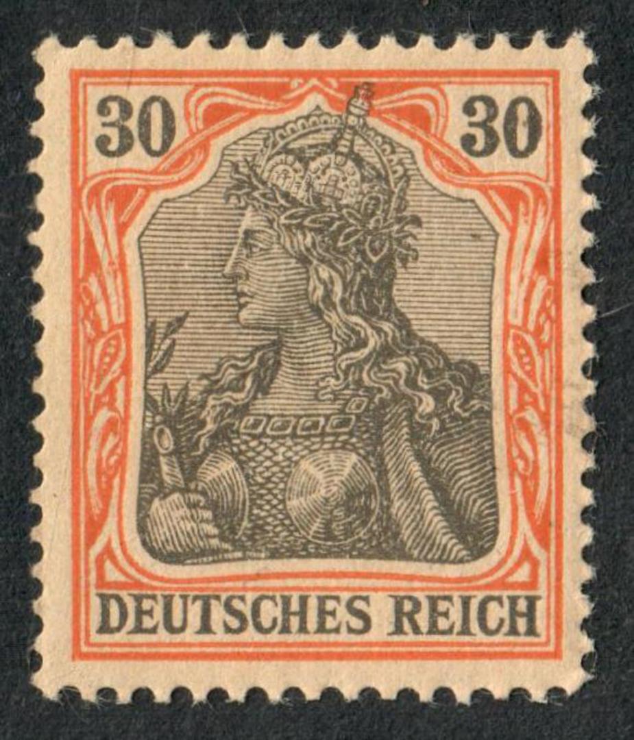 GERMANY 1902 Definitive 30pf Orange and Black. - 75525 - UHM image 0