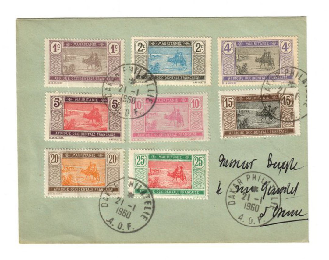 MAURITANIA 1960 Cover postmarked Dakar Philatique AOF. to France. - 37833 - PostalHist image 0