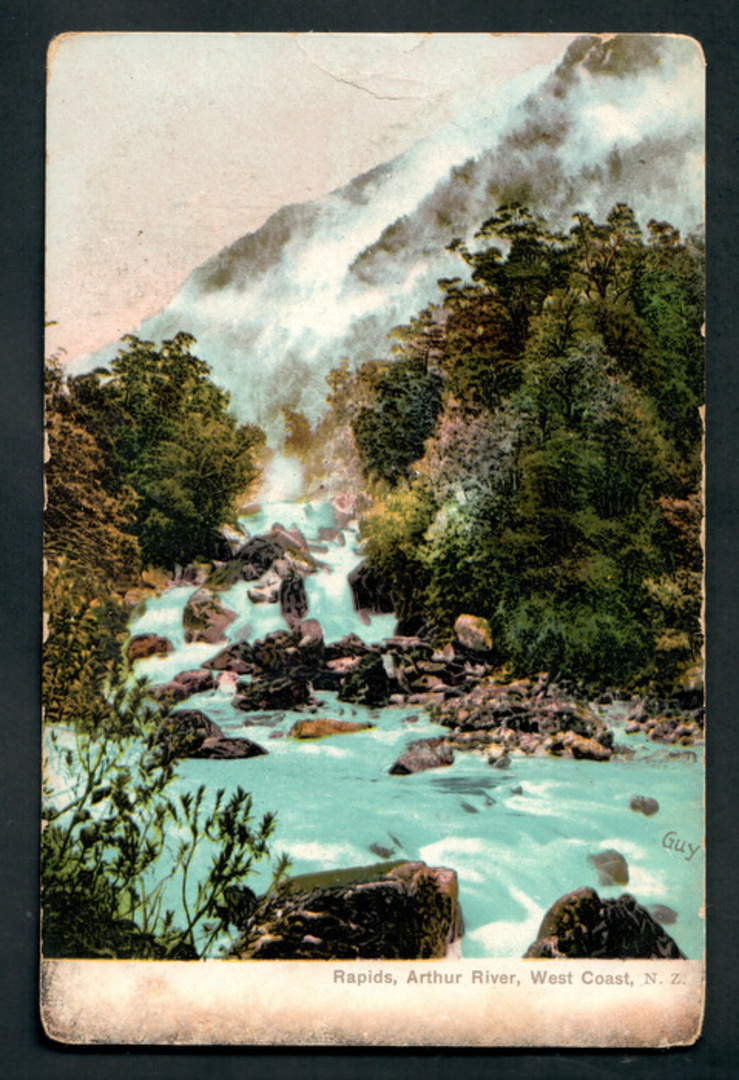 Coloured Postcard of Arthur River West Coast. Toned. - 248775 - Postcard image 0