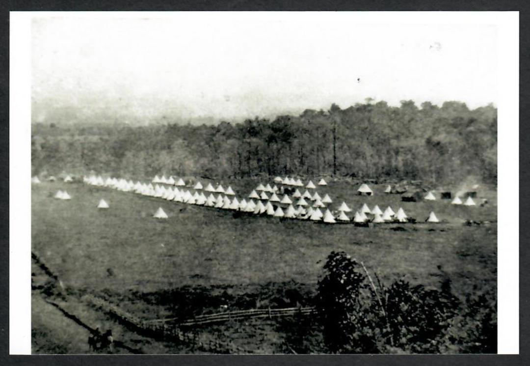 SOUTH AUCKLAND 40th REGIMENT Camp at Baird's Farm Ramarama. Reproduction of pre 1900  military photograph - 69250 - Photograph image 0