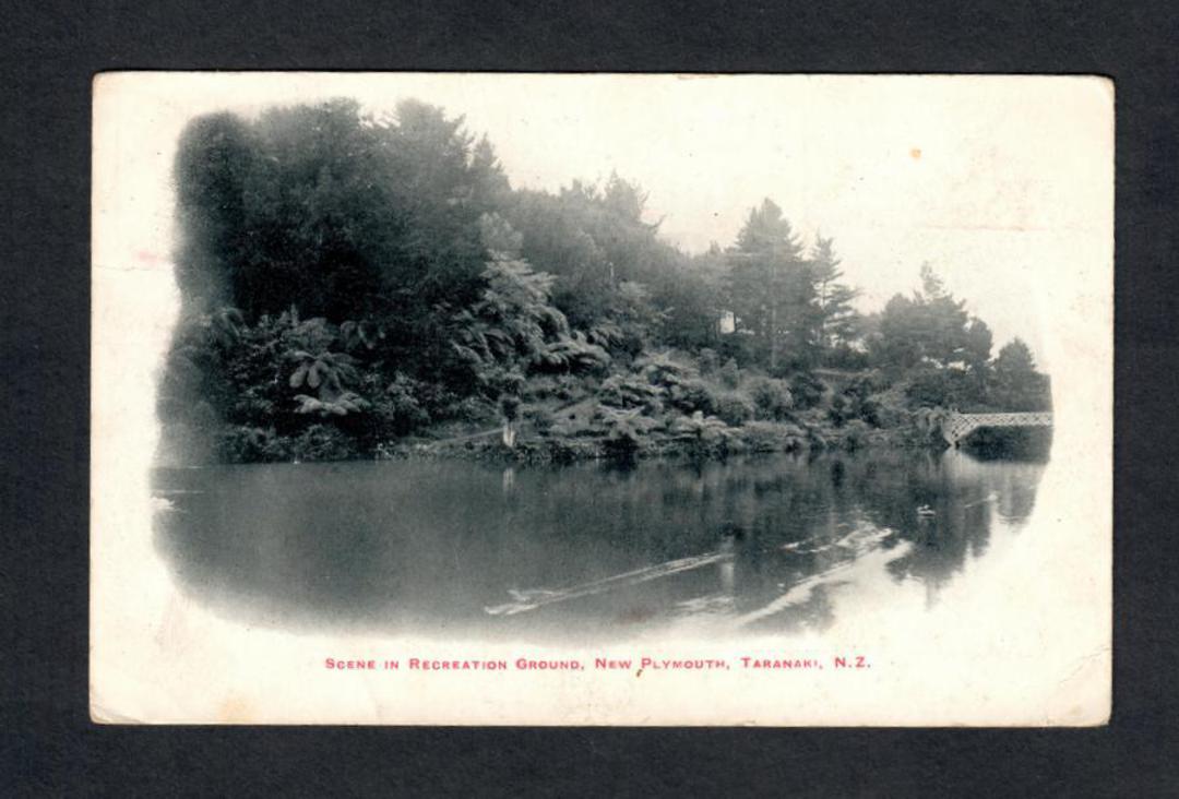 Early Undivided Postcard of Scene in Recreation Grounds New Plymouth. - 47038 - Postcard image 0