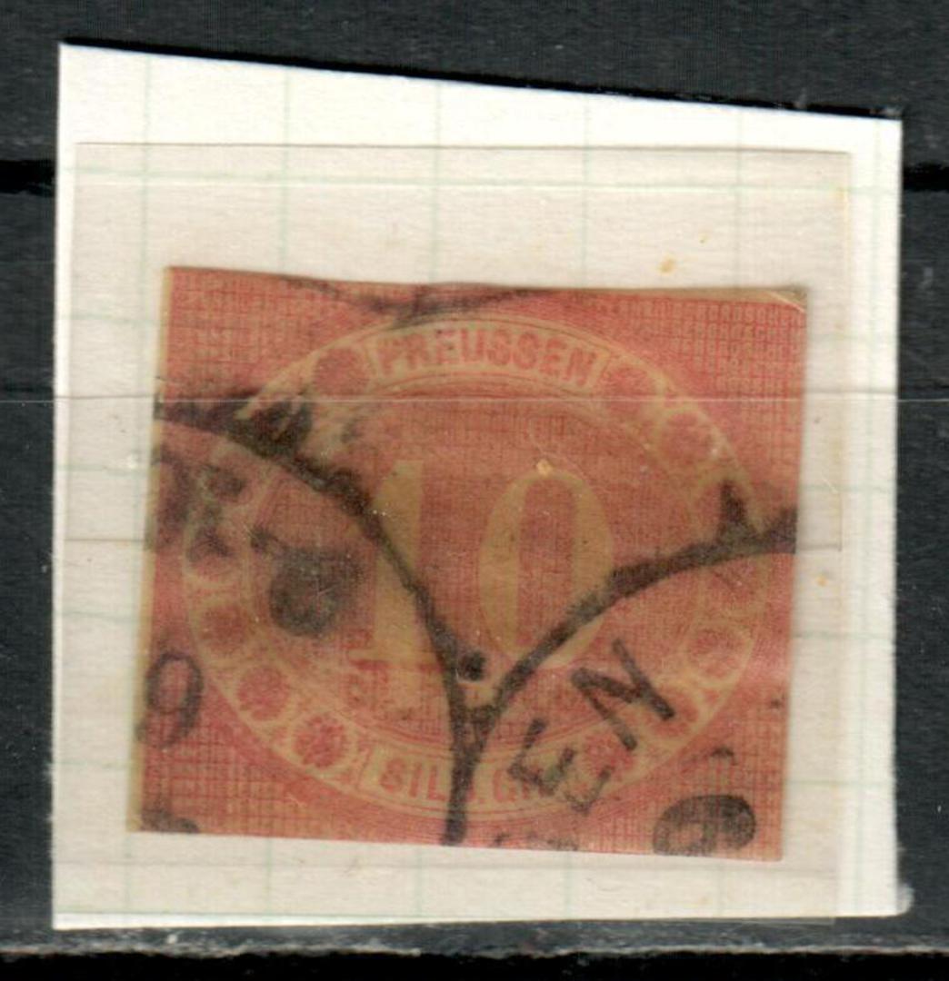 PRUSSIA 1866 Definitive 10sgr Rose. Pelure (type) paper. Refer note in Stanley Gibbons. From the collection of H Pies-Lintz. - 7 image 0