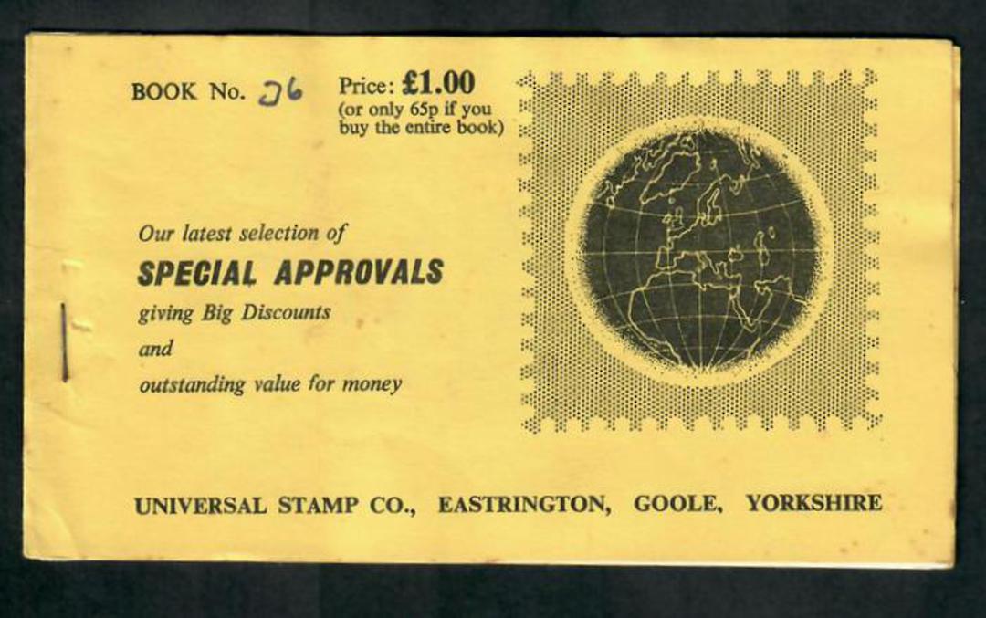 GREAT BRITAIN Approvals Booklet from Universal Stamp Co Eastrington Poole Yorkshire. - 31742 - PostalHist image 0