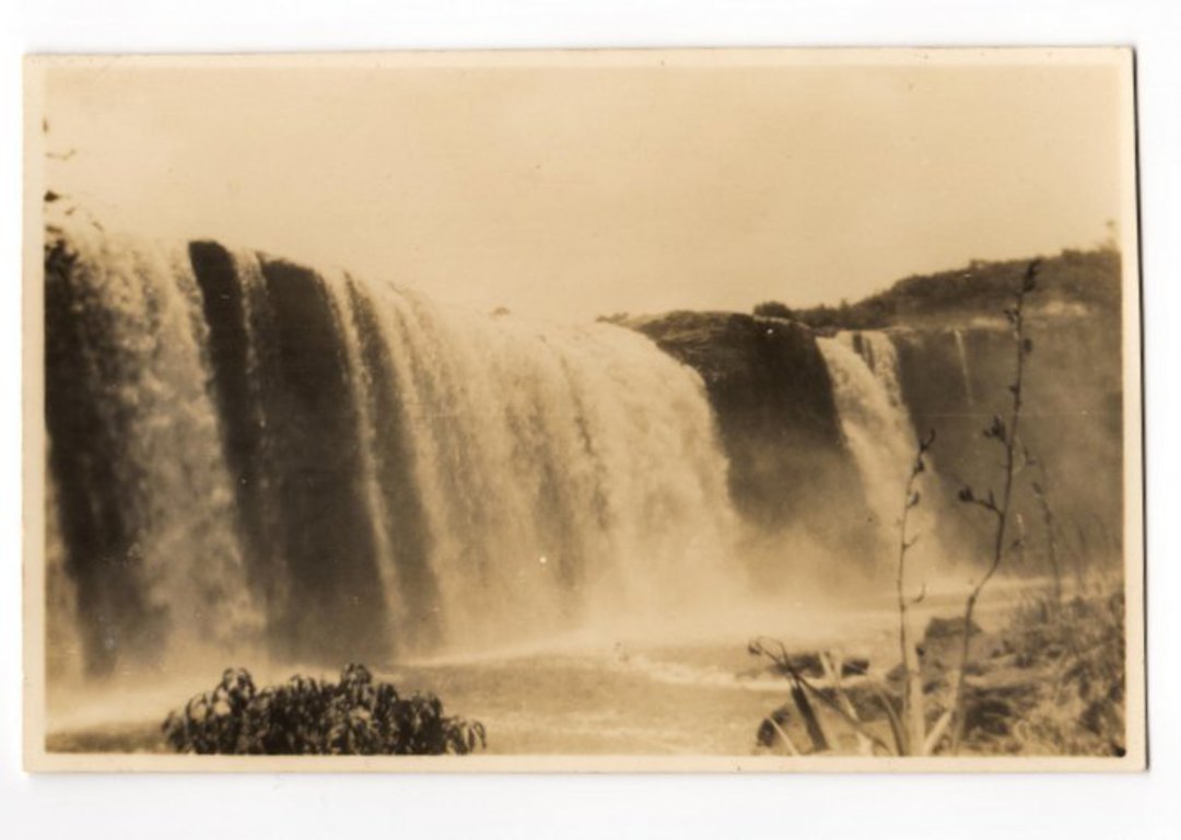 Real Photograph of Wairoa Falls. - 44973 - Postcard image 0