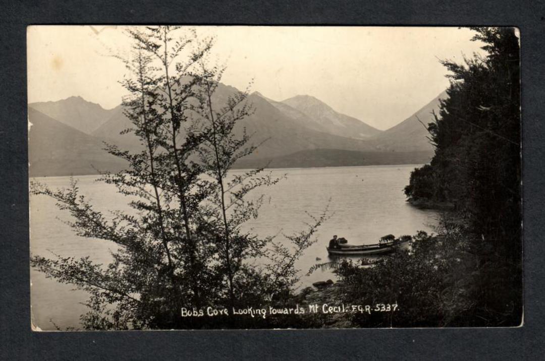 Real Photograph by Radcliffe of Bob's Cove looking towards Mt Cecil. - 49491 - Postcard image 0