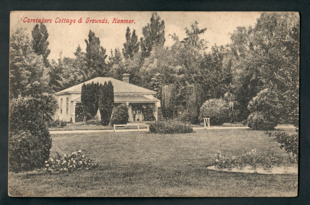Postcard of Caretakers Cottage and Grounds Hanmer. - 48276 - Postcard image 0
