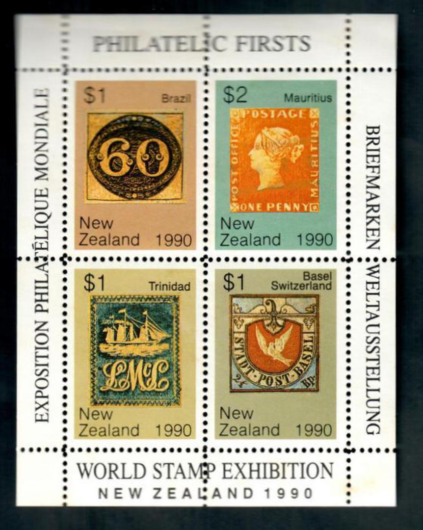 NEW ZEALAND 1990 World Stamp Exhibition. Zurich Canton miniature sheet. - 52006 - UHM image 0