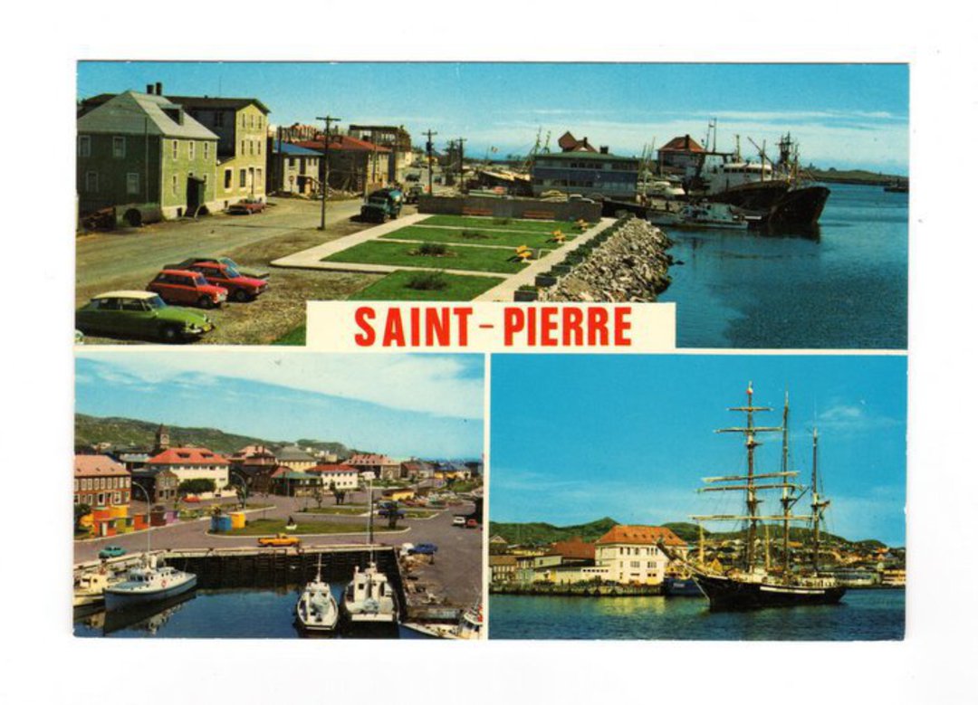 ST PIERRE et MIQUELON  Modern Coloured Postcard of St Pierre. - 38256 - Postcard image 0