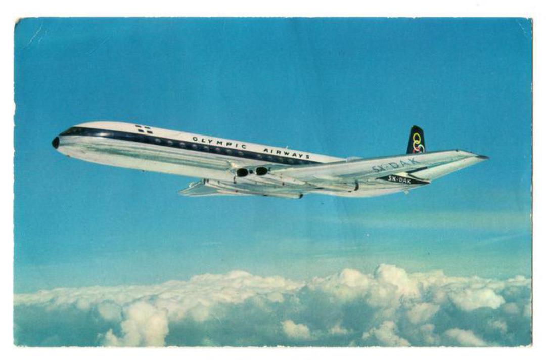 Modern Coloured Postcard of Olympic Airways Comet 4B. - 40871 - Postcard image 0