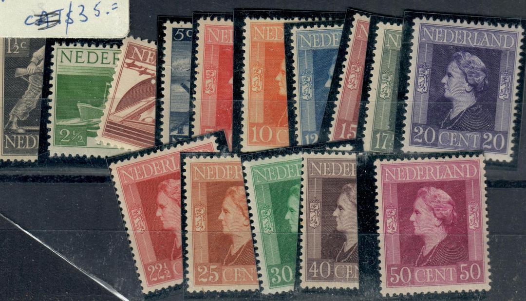 NETHERLANDS 1944 Definitives. Set of 15. - 21224 - UHM image 0
