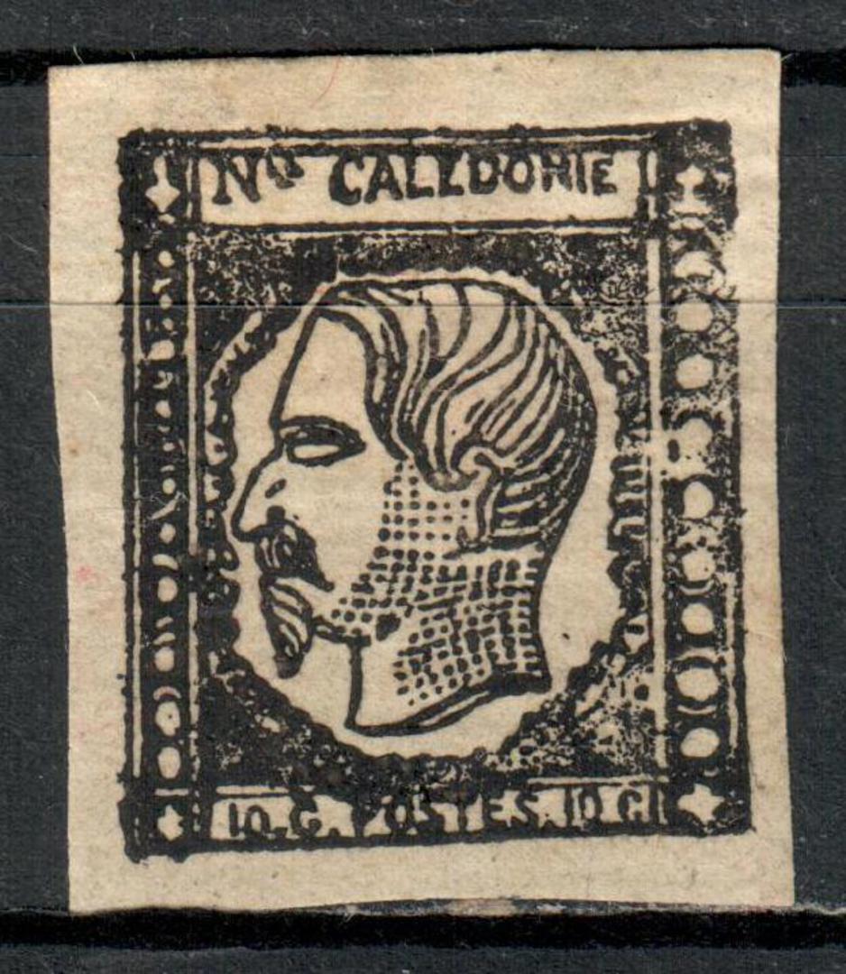 NEW CALEDONIA 1860 Napolean 3rd Definitive 10c Grey-Black. Four margins. - 72355 - Mint image 0