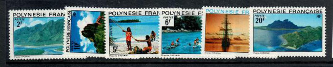 FRENCH POLYNESIA 1974 Definitives Landscapes. Set of 6. - 50654 - UHM image 0