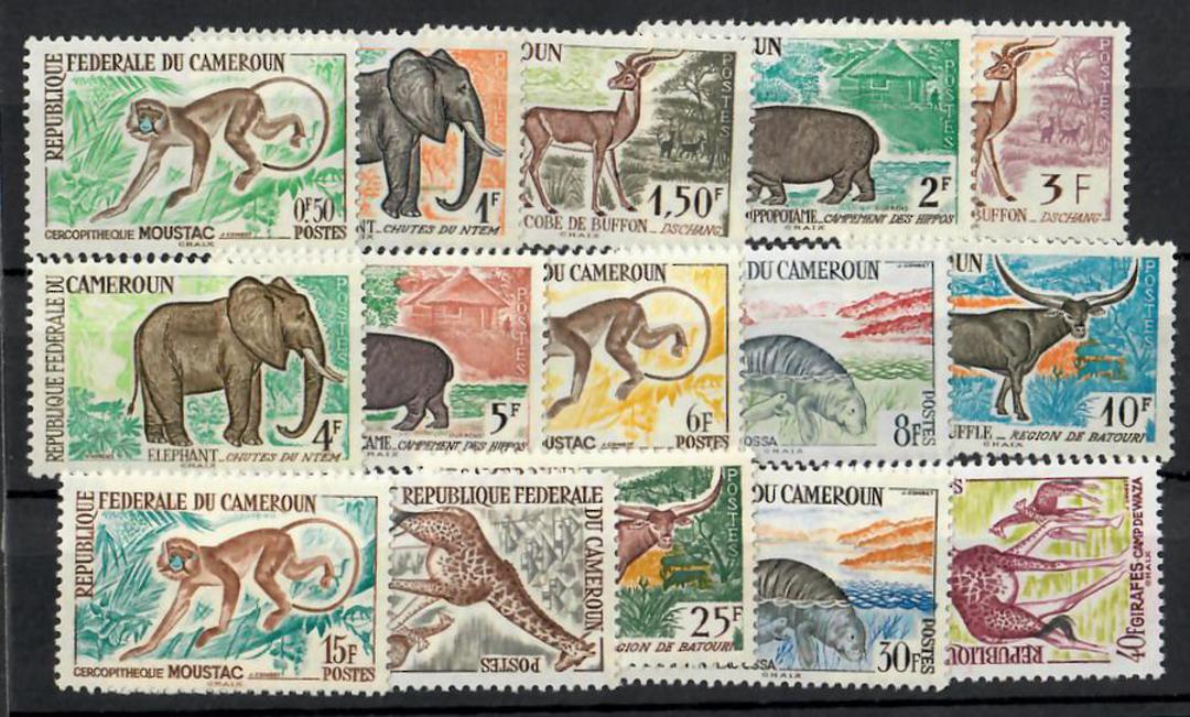 CAMEROUN 1962 Definitives Animals. Set of 19. - 25326 - UHM image 0