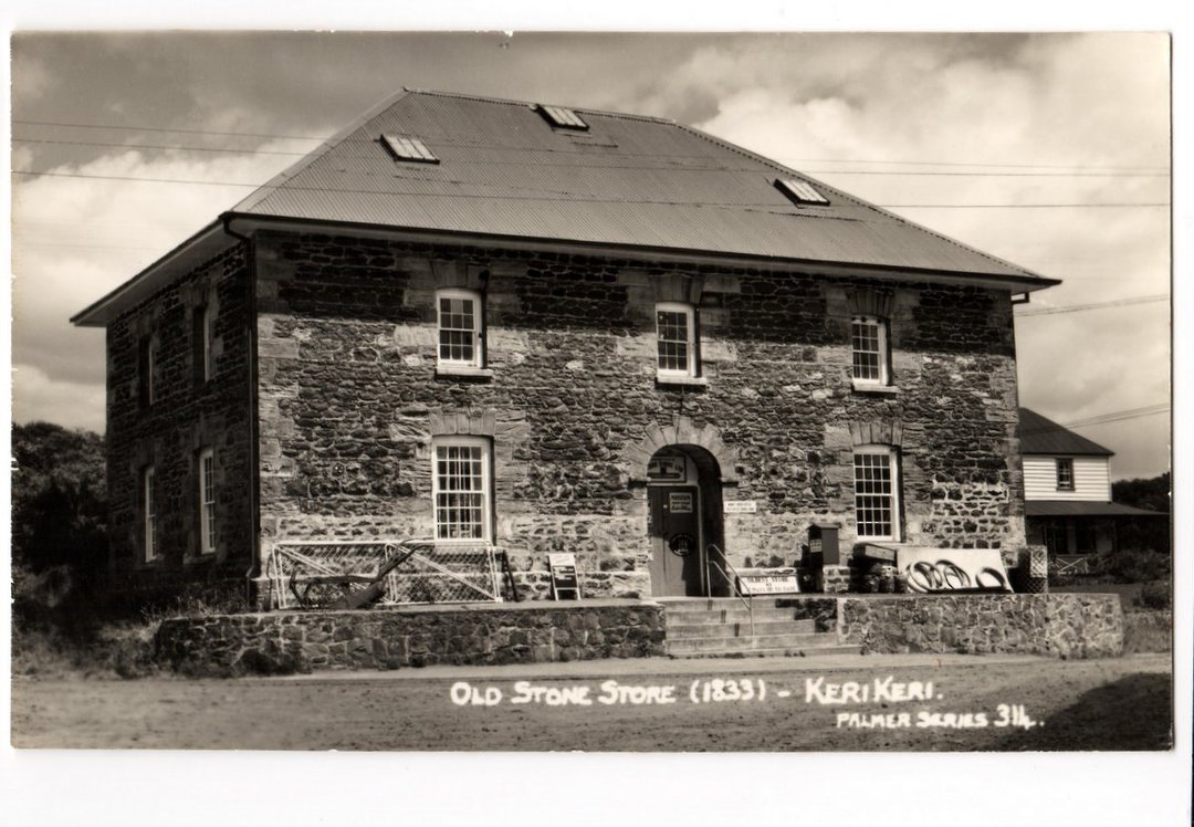 Real Photograph by T G Palmer & Son of Old Stone Store (1833) Kerikeri. - 44866 - image 0