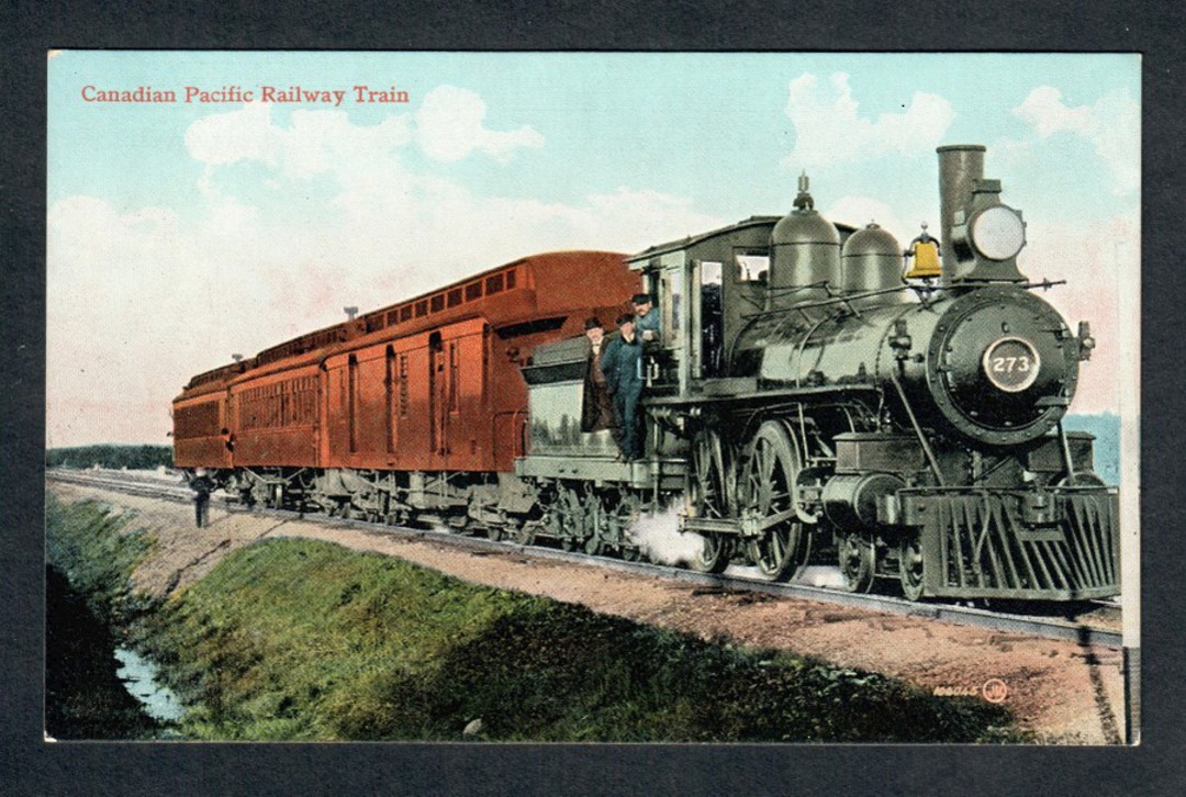 CANADA Coloured postcard of Canadian Pacific 2-6-0. Superb card. - 40510 - Postcard image 0