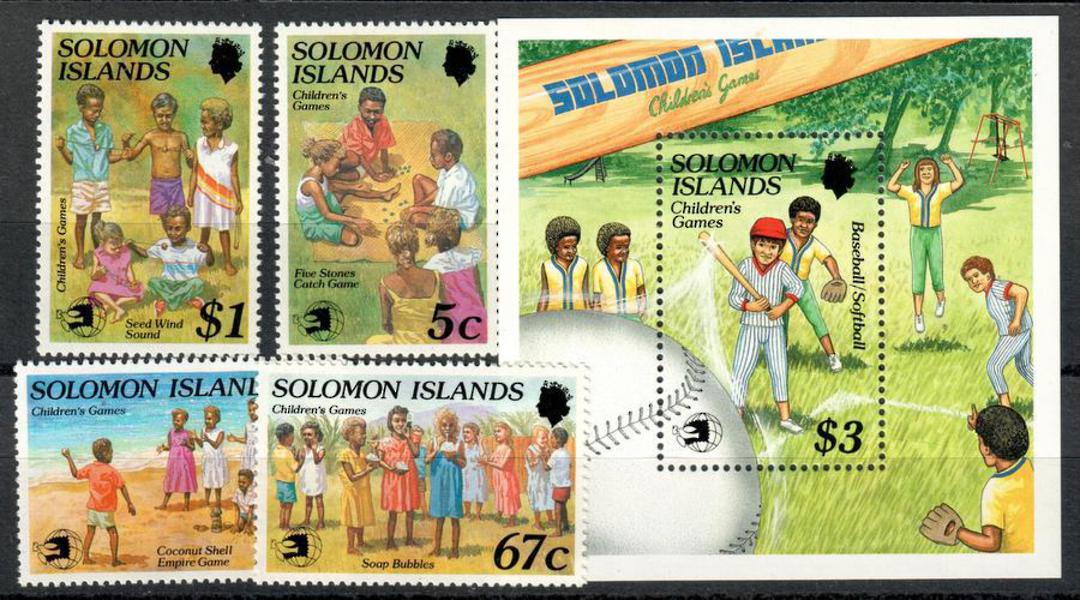SOLOMON ISLANDS 1989 World '89 International Stamp Exhibition. Set of 4 and miniature sheet. - 50750 - UHM image 0
