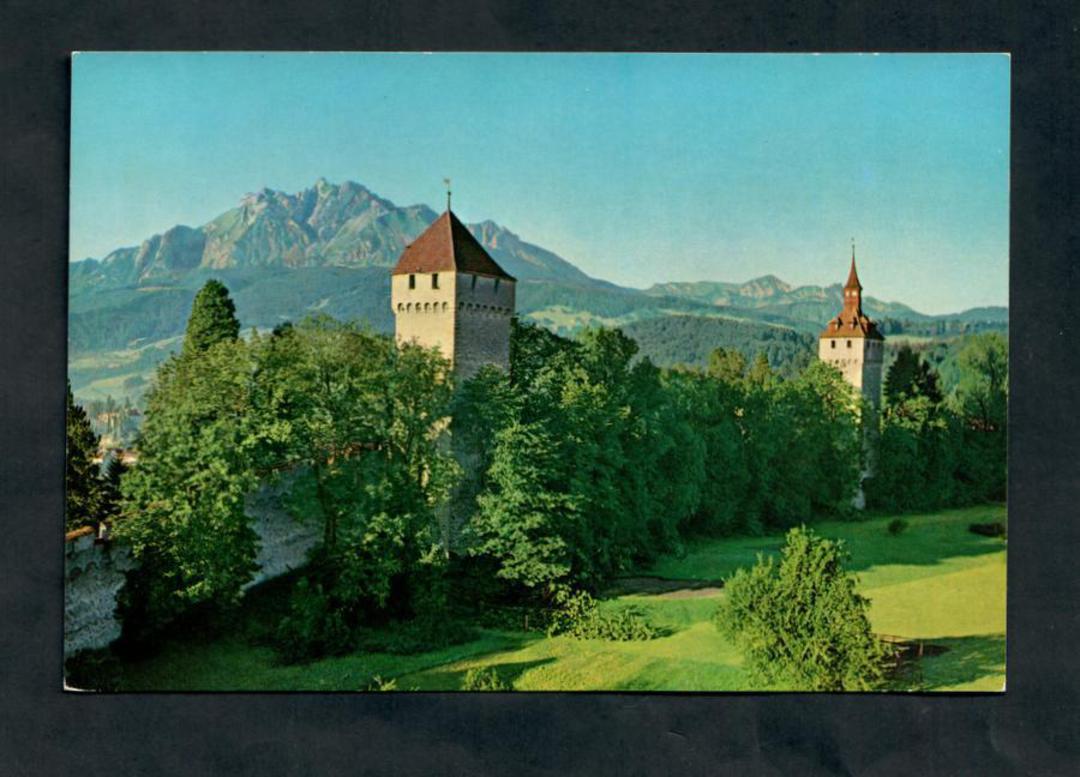 SWITZERLAND Modern Coloured Postcard of Luzern Musegg und Pilatus. - 444667 - Postcard image 0