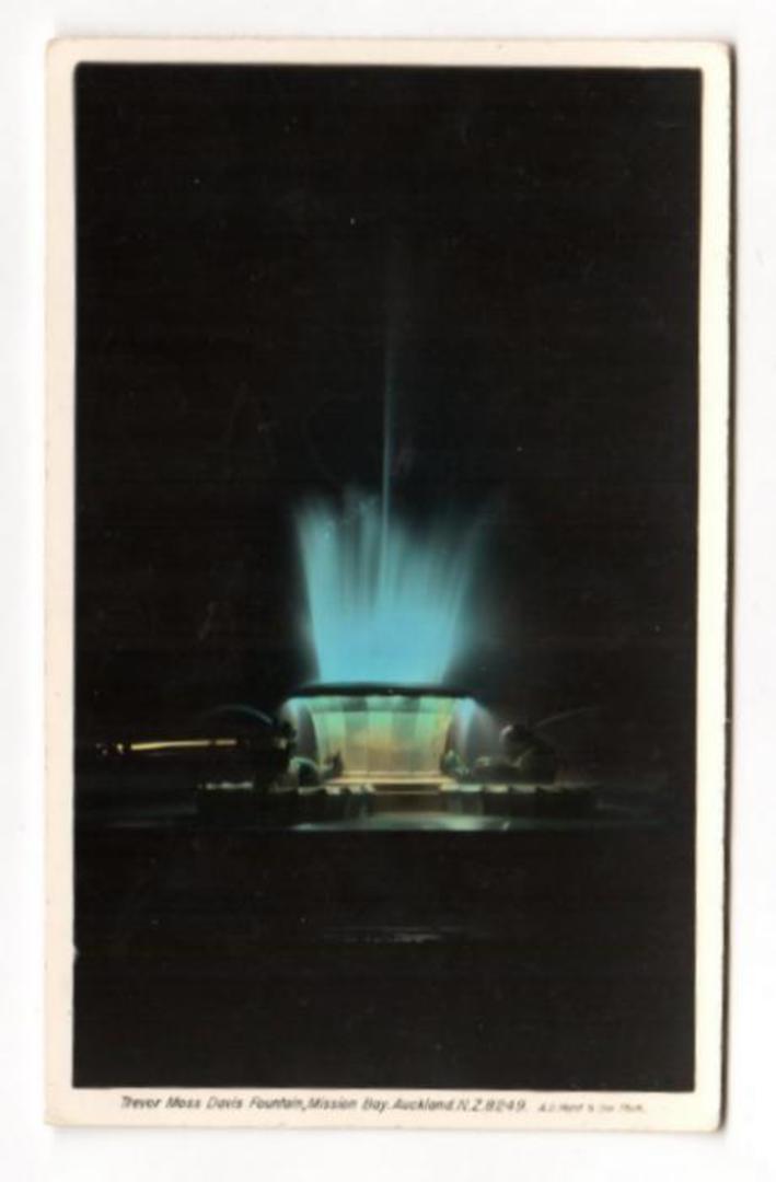 Tinted Postcard by  A B Hurst & Son of The Trevor Moss Davis Fountain Mission Bay. - 45612 - Postcard image 0