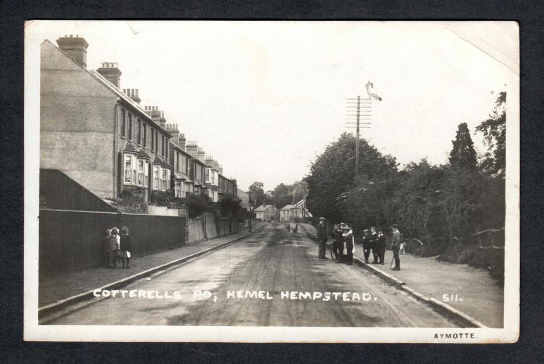 Real Photograph of Cotterell's Road Hemel Hempstead. - 42594 - Postcard image 0