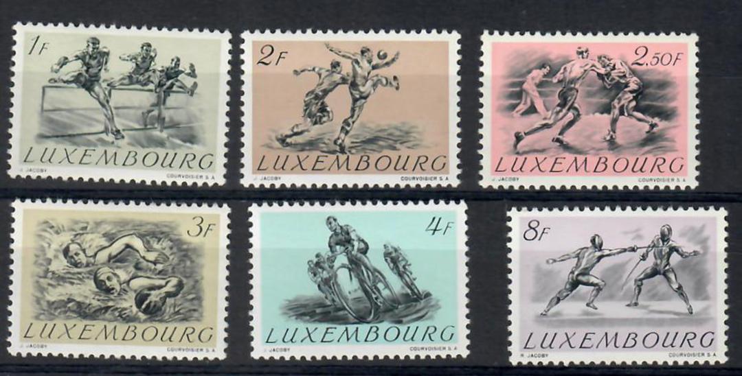 LUXEMBOURG 1952 Olympics. Set of 6. - 26228 - UHM image 0