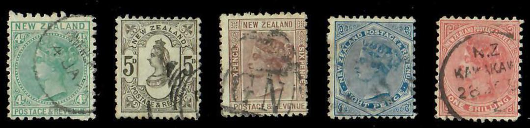 NEW ZEALAND 1882 Victoria 1st Second Sidefaces. Set of 10. Excellent copies. - 20650 - FU image 1
