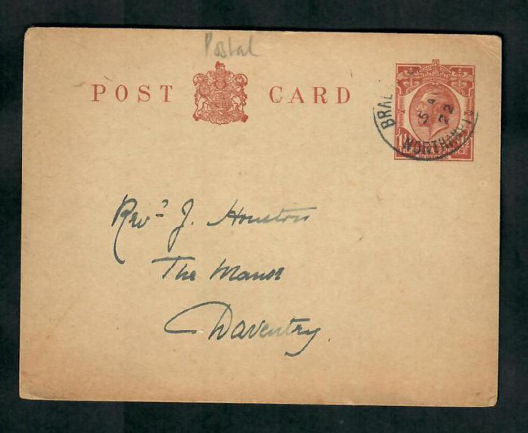 GREAT BRITAIN 1922 Geo 5th Postal Stationery 1½d. - 30378 - PostalHist image 0