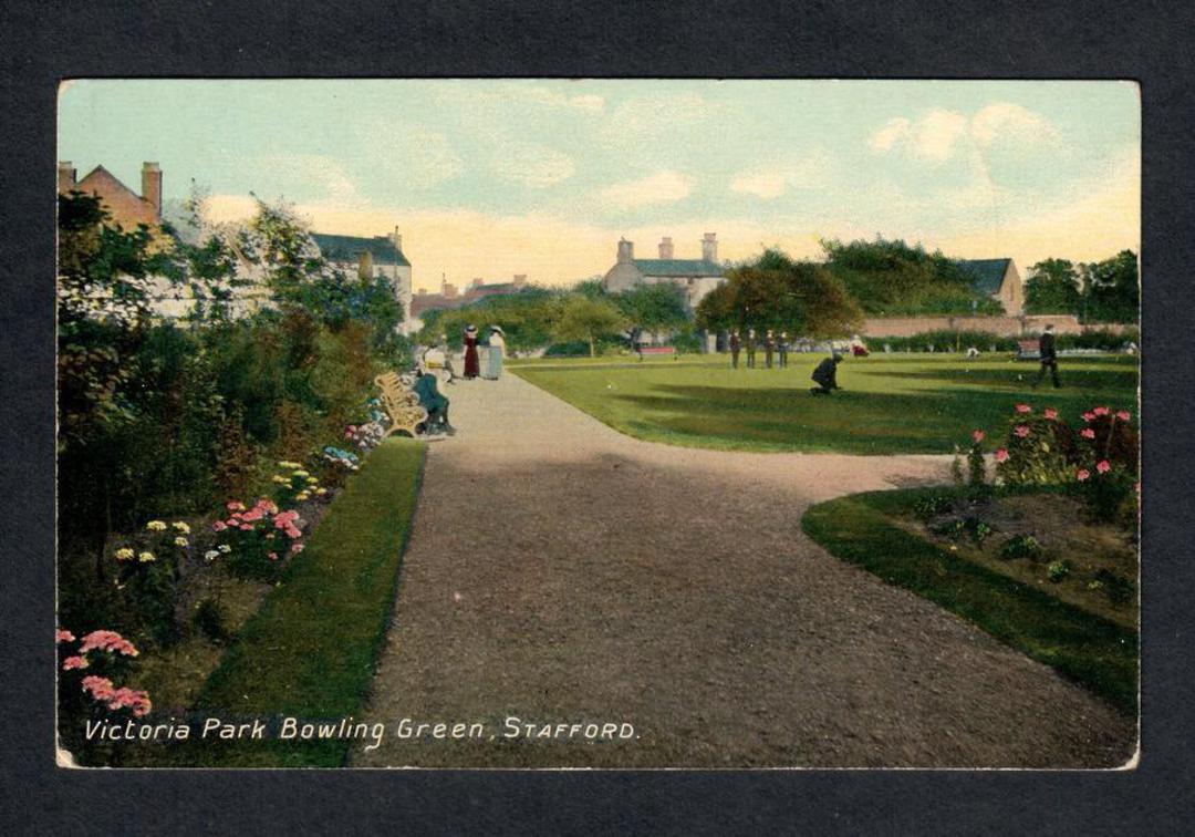 GREAT BRITAIN Postcard of the Victoria Bowling Green, Stafford. - 42544 - Postcard image 0