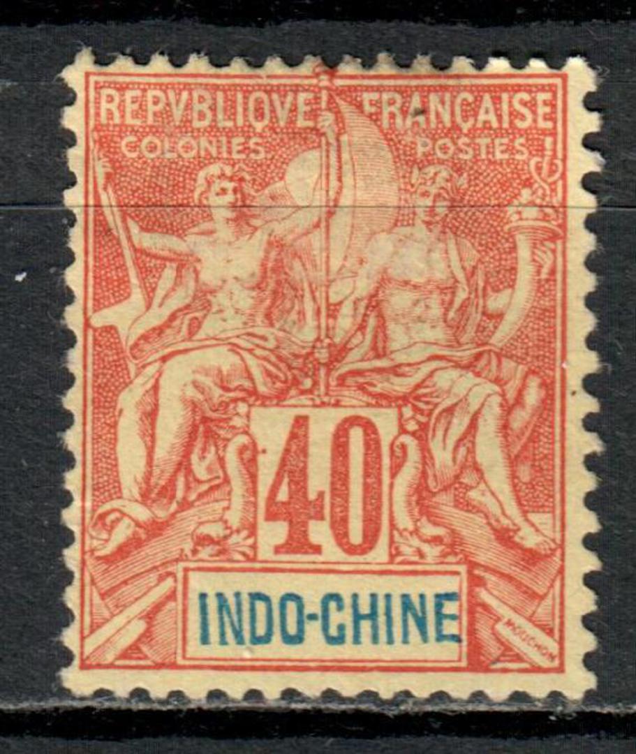 INDO-CHINA 1892 Definitive 40c Red on Yellow. - 76482 - Mint image 0