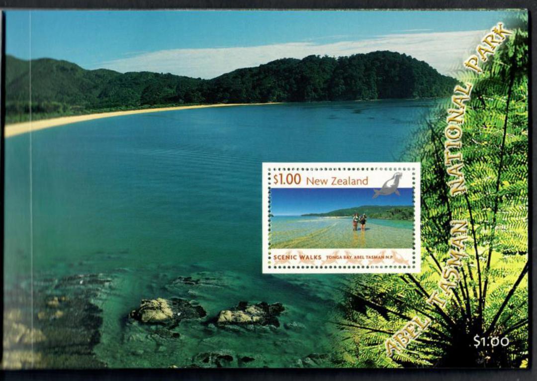 NEW ZEALAND 1999 Scenic Walks. Souvenir Miniature Sheet Booklet. - 135004 - Booklet image 3