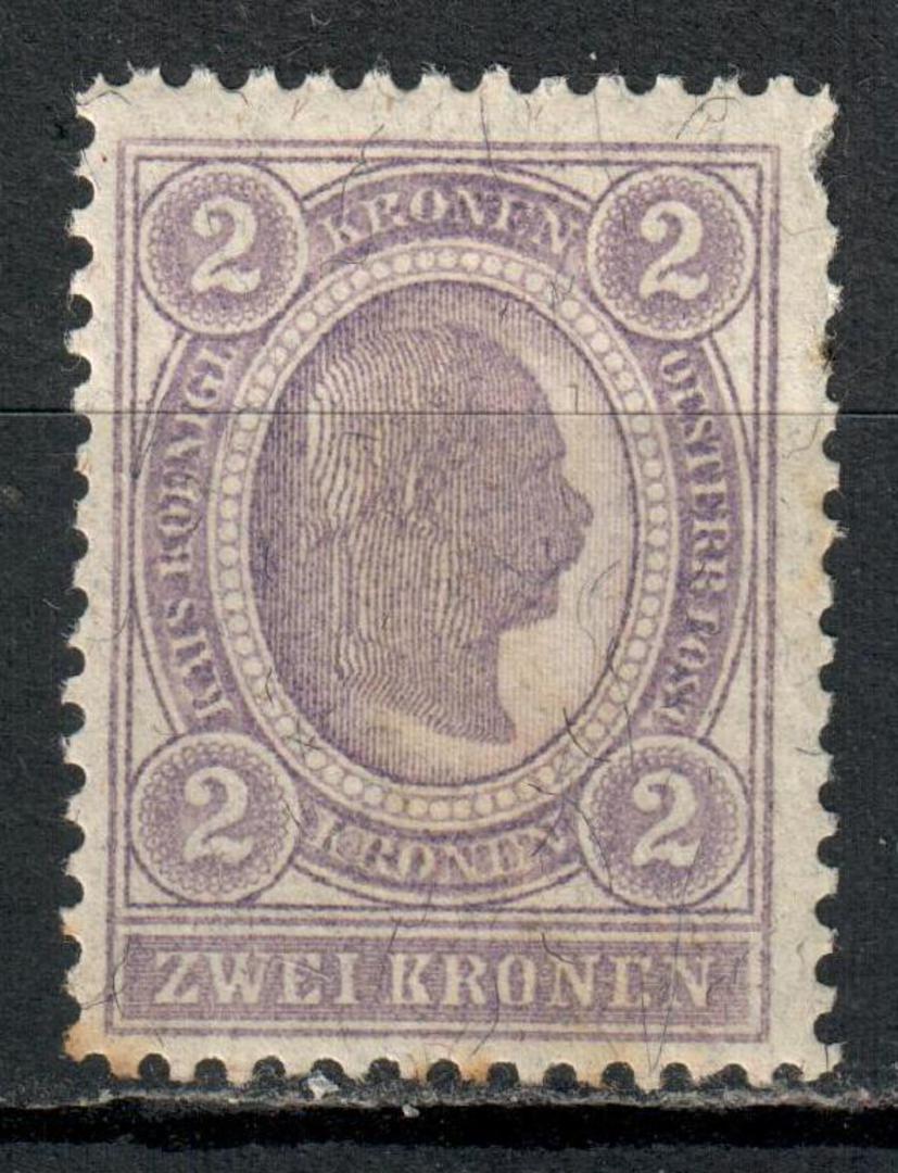 AUSTRIA 1899 Definitive 2k Grey-Lilac. Perf 12½. - 75554 - Mint image 0