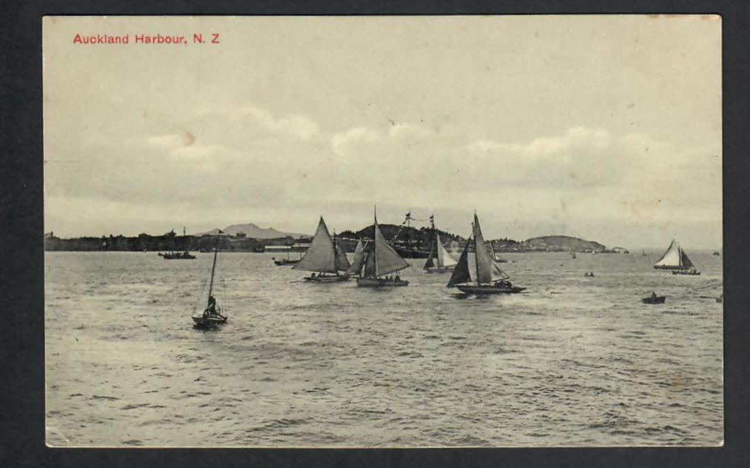 Postcard of Auckland Harbour. Yachts. - 45323 - Postcard image 0