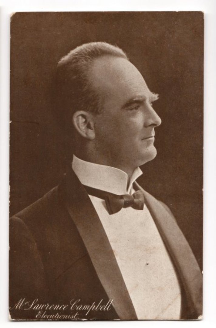 Real Photograph of Mr Laurence Campbell Elocutionist. - 247339 - Postcard image 0