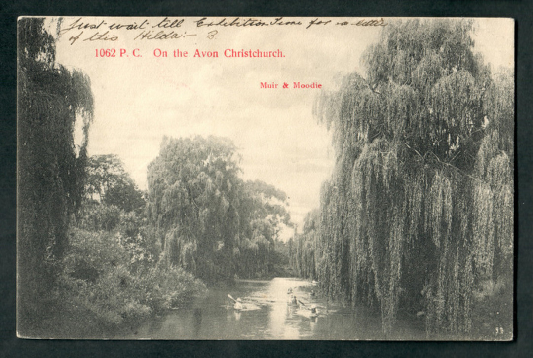 Postcard by Muir & Moodie. On the Avon Christchurch. - 48543 - Postcard image 0