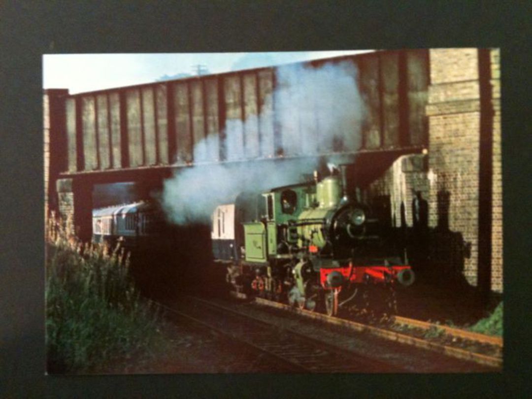 Modern Coloured Postcard of Norwgian State Railways 2-6-0 Class 21c #377 King Haakon 7. - 440054 - Postcard image 0