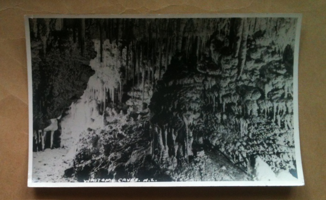 Real Photograph by N S Seaward of Waitomo Caves. - 46455 - Postcard image 0