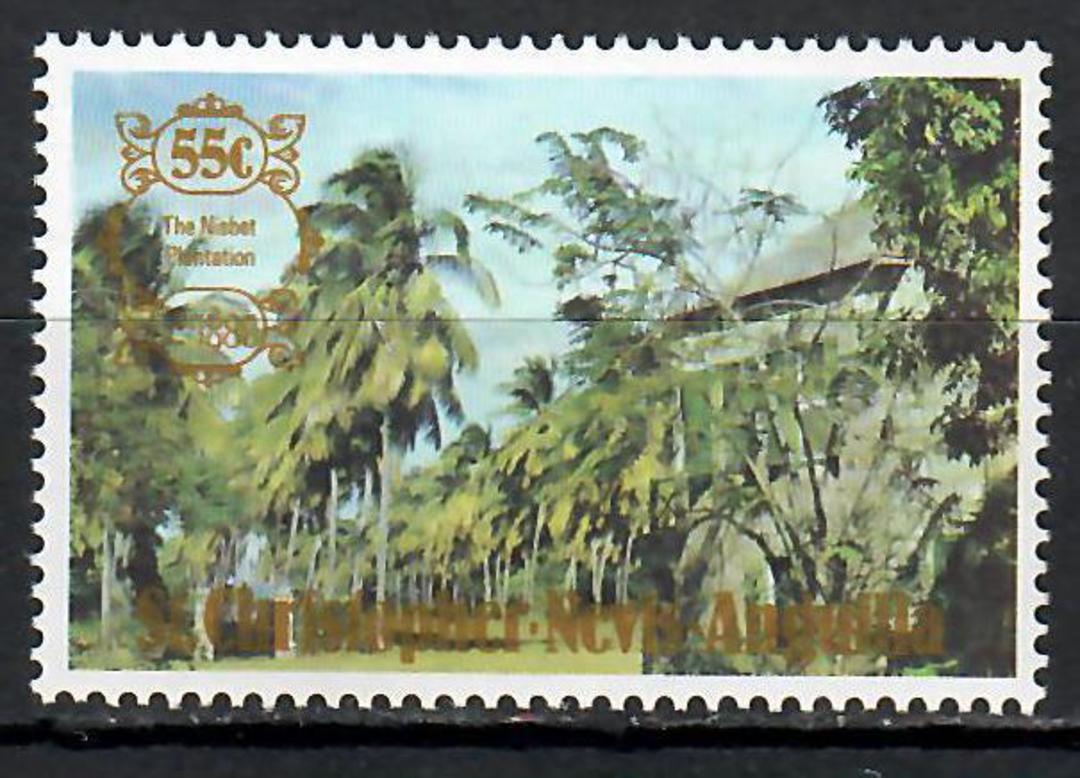 ST KITTS NEVIS ANGUILLA 1980 London '80 International Stamp Exhibition 55c Nisbet Plantation. Watermark inverted. - 70985 - UHM image 0